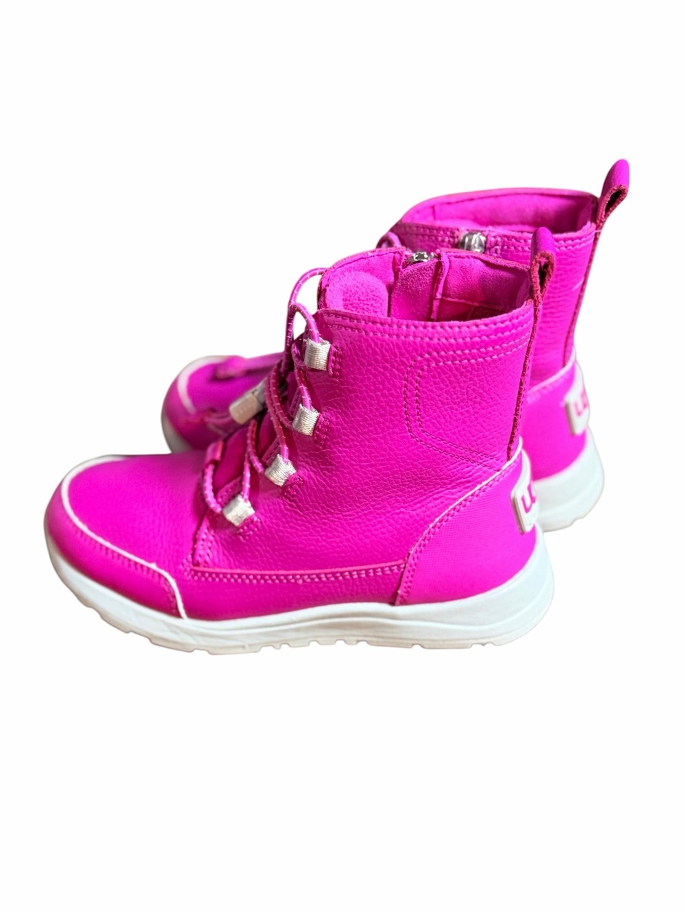 UGG Kids Bright Pink Lace-Tab Winter Boot - Picture 3 of 6